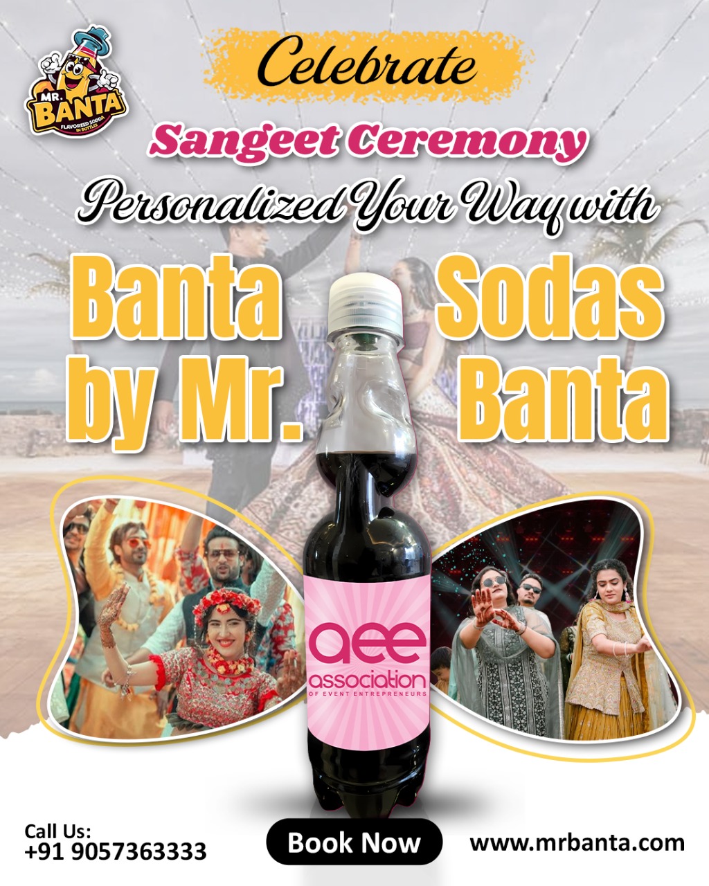 Design a Sangeet Ceremony that’s “100% You” with Personalized Banta Sodas!