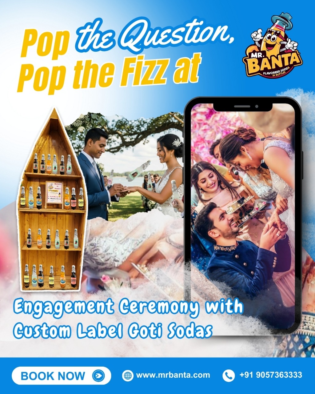 Celebrate an Aesthetic Engagement Ceremony with Authentic Custom Label Goti Sodas